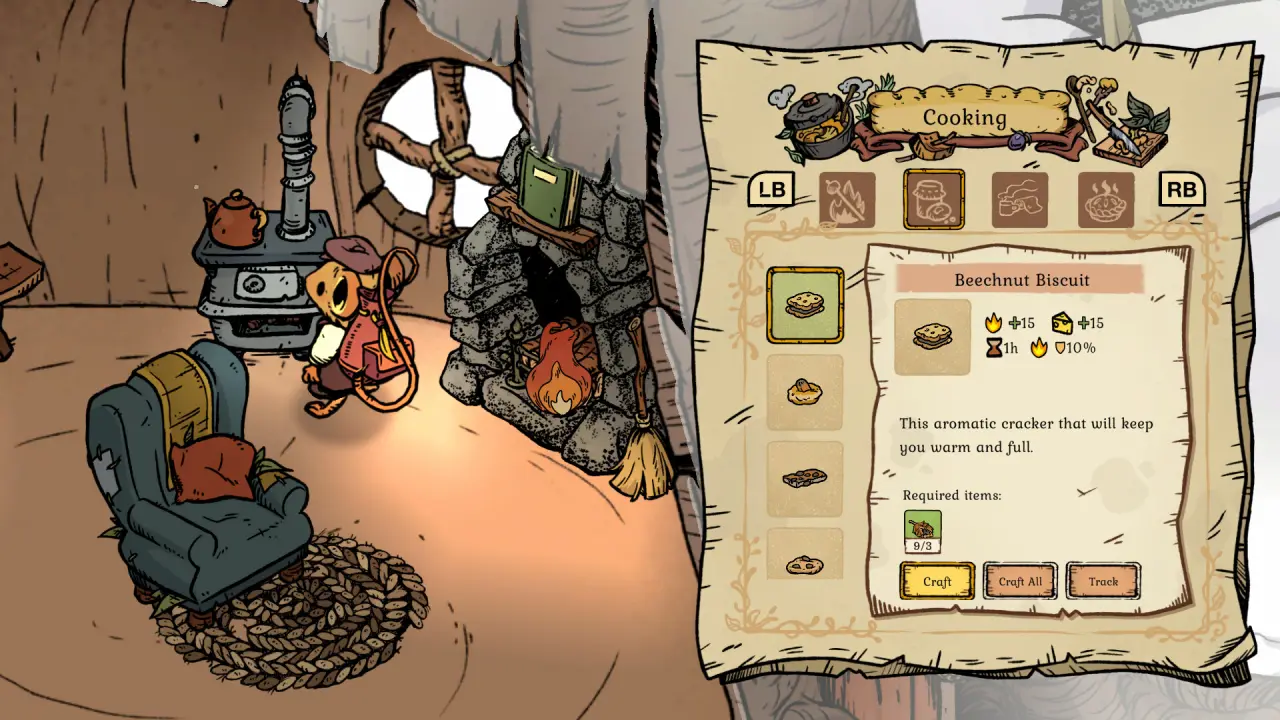 Winter Burrow Item Guide - Resources, Tools, Food, Clothing, Furniture, and Quest Items