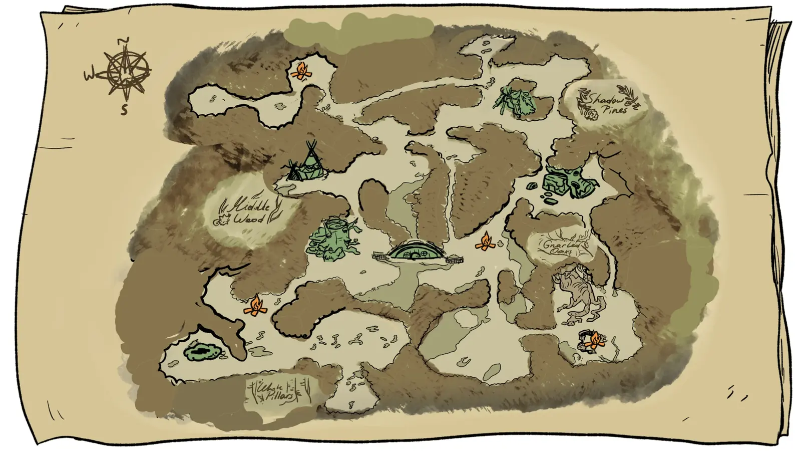 Community map cross-check: useful for region labels but not a replacement for local landmarks.